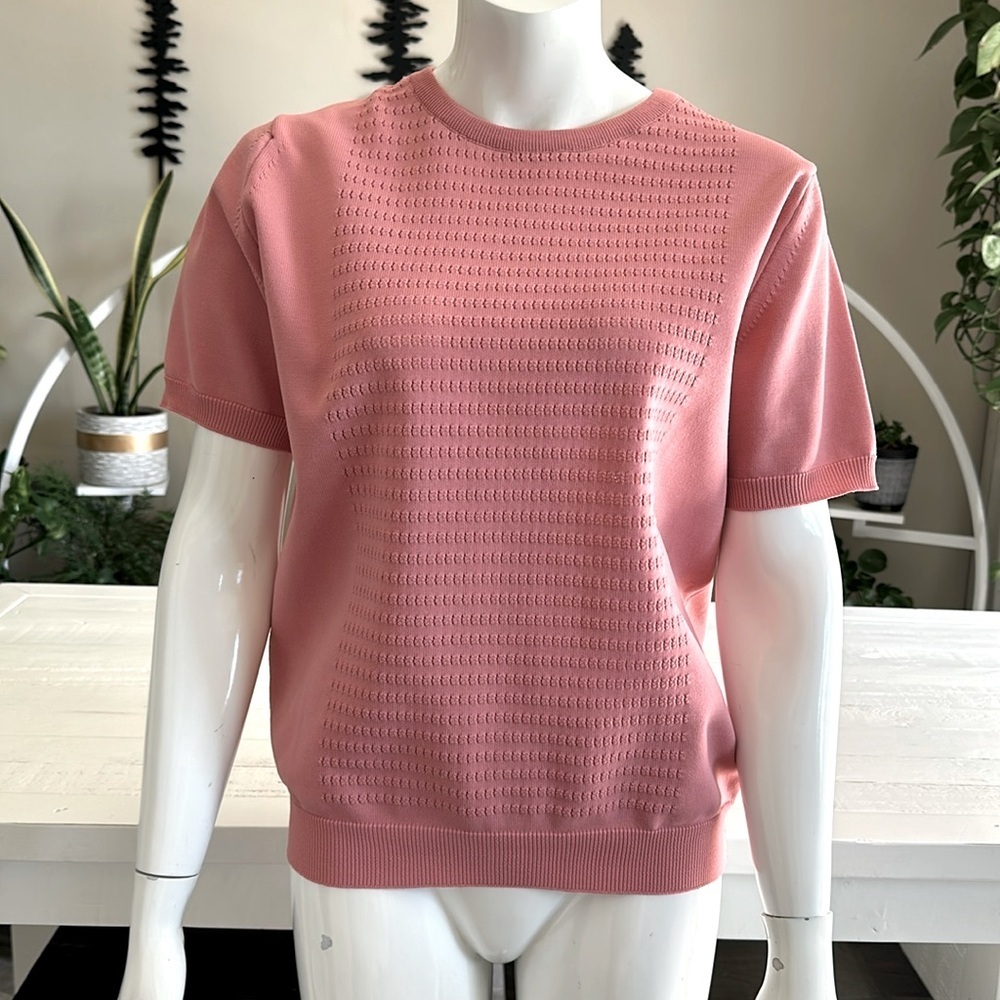 DORCE vintage size 38, Poland 100% polyester zip in back dusty pink